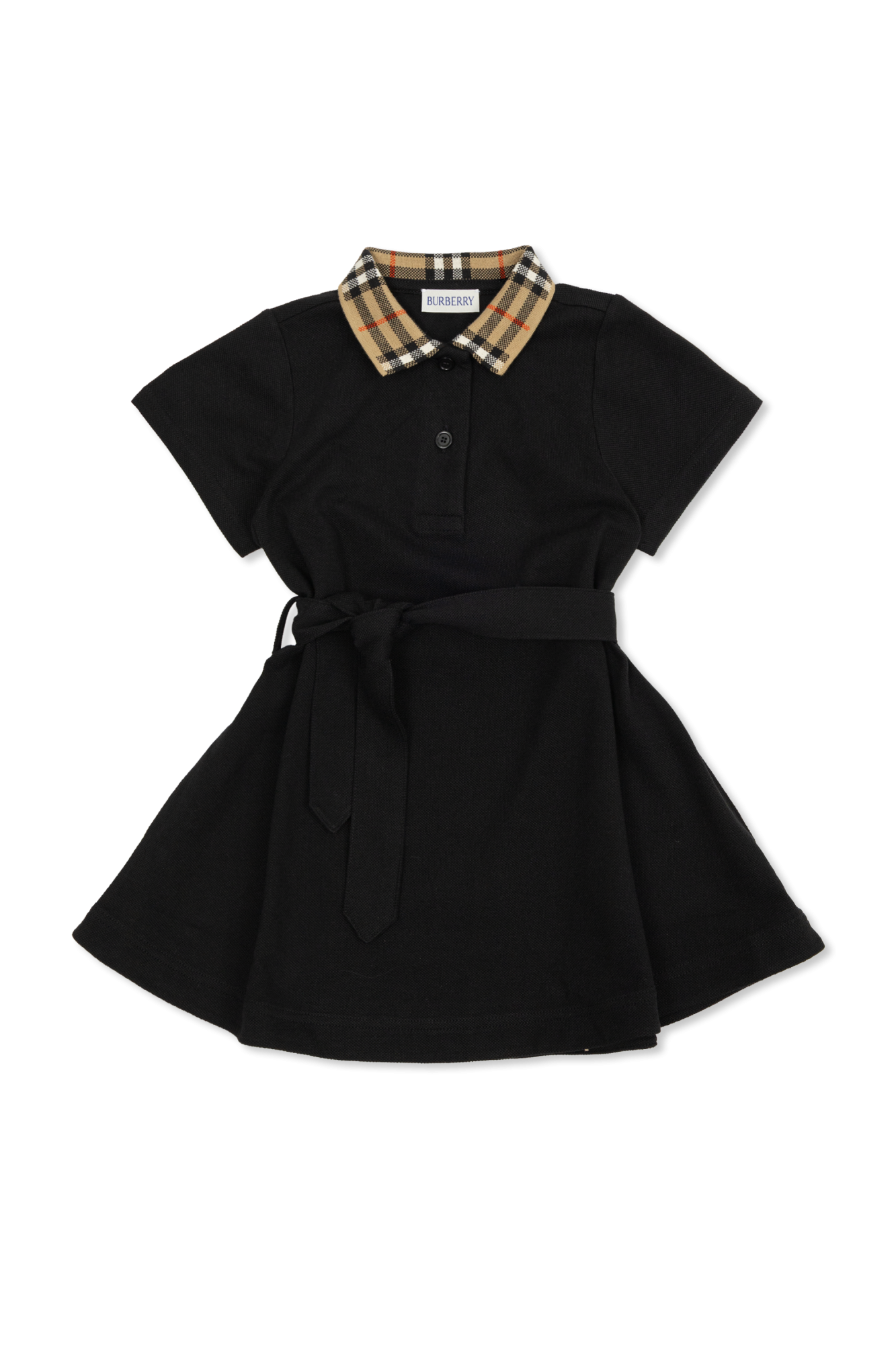 Black Polo dress Burberry Kids - Vitkac AS